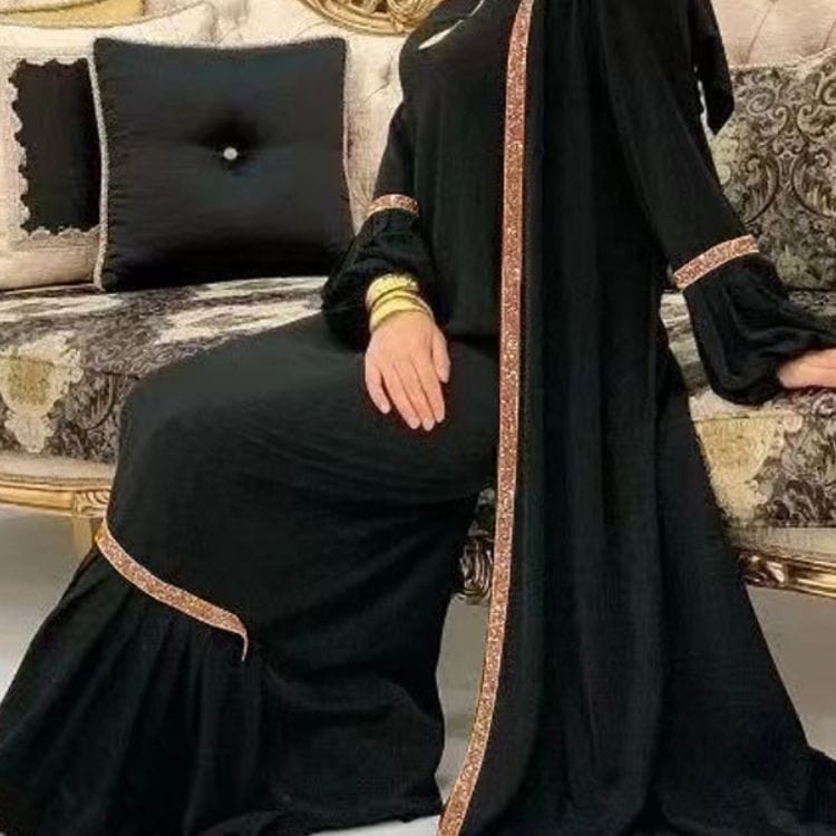 2-Piece Eid Abaya Dress Set